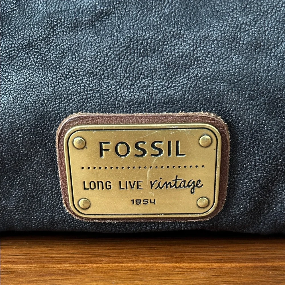 Fossil Dark Brown Leather Duffel Bag - Picture 5 of 9